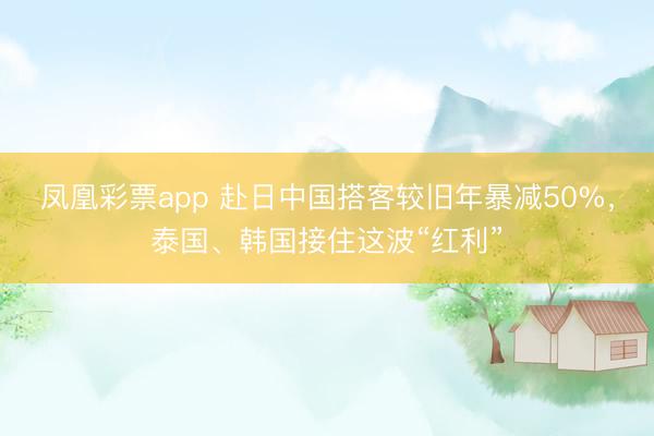 凤凰彩票app 赴日中国搭客较旧年暴减50%，泰国、韩国接住这波“红利”